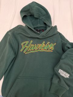stranger things nike hoodie green