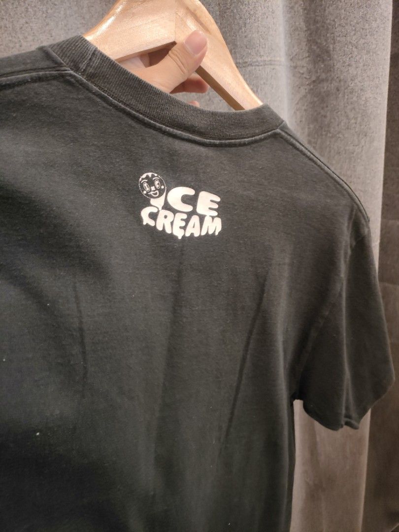 Ice Cream T-shirt (Category: Tshirts & Polo Shirts ) located in Quezon City. Submitted by markythegrappler17 (Listing ID 1422146402, Image 3). Description: - Black Ice Cream T-shirt - Size: M -Dimes 19W/27L - Made in Japan - Material: 100% Cotton - Features Ice Cream logo on front and back.