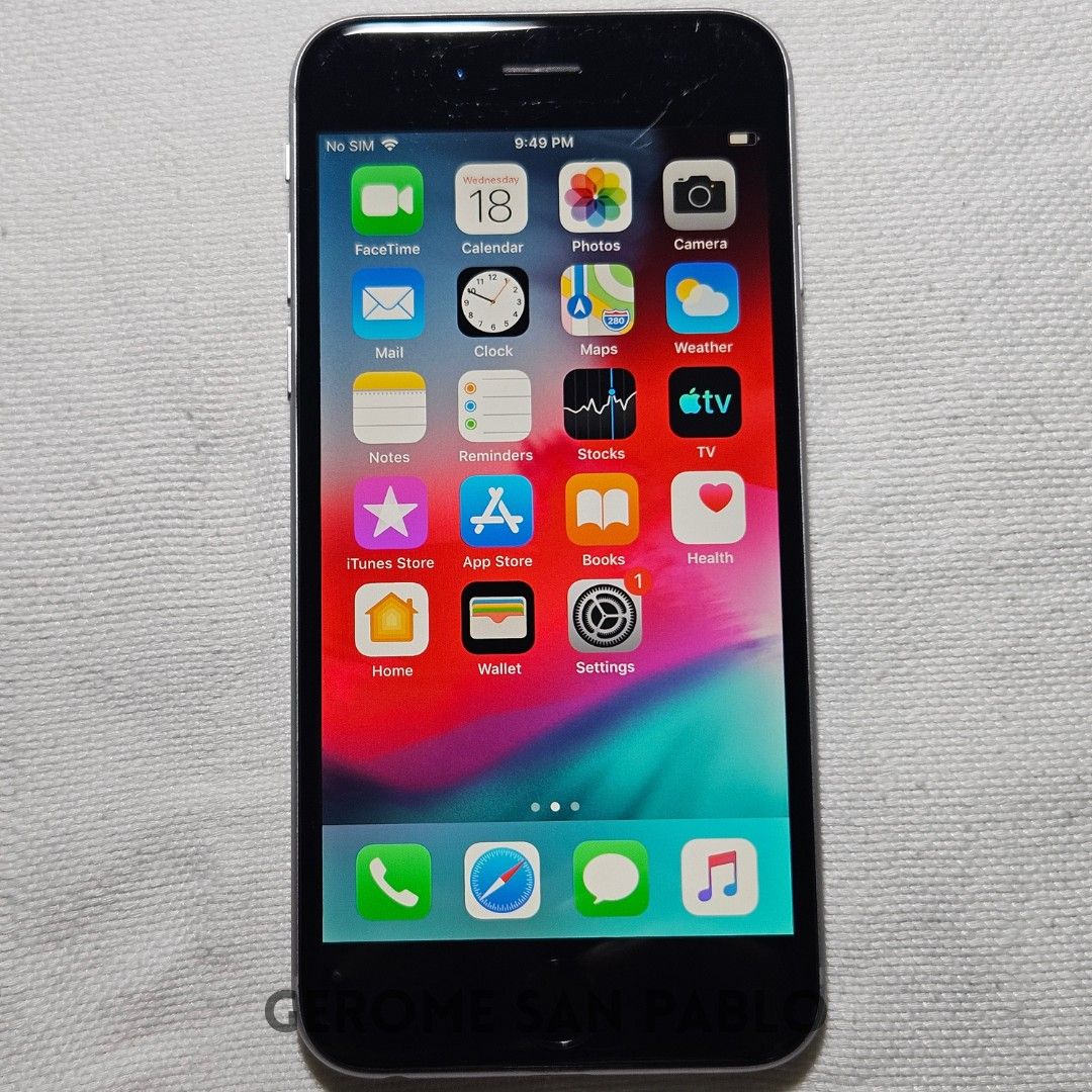 iPhone 6 64GB - Space Gray (Category: iPhone 6 Series) located in Bulacan. Submitted by gerome.sanpablo (Listing ID 1422204622, Image 2). Description: iPhone 6 64GB - Space Gray Specifications: •4.7 inches IPS LCD Display •Touch ID •1GB RAM •64GB Storage •Apple A8 •PowerVR GX6450 •8MP Rear Camera •1.2MP Front Camera •1810mAh battery •95% Battery Health •IOS 12.5.8 •Space Gray •Great Condition •With cable MODE OF TRANSACTION: •Meet-up (test to saw