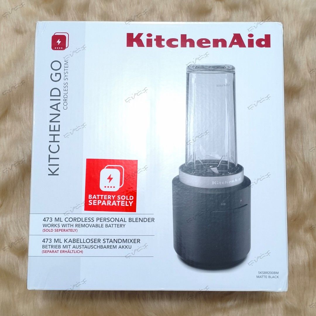 KitchenAid Go Cordless Personal Blender (Category: Juicers, Blenders & Grinders) located in San Jose del Monte. Submitted by ikooo.cny (Listing ID 1422219369, Image 1). Description: BRAND NEW w/ Receipt Pick up Location: In Front of Bulacan Polytechnic College (University), SJDM, Bulacan KitchenAid Go Cordless Personal Blender - battery sold separately Key features: • Cordless • Power, Without The Cord • Convenient 473ml Blending Jar • Create you