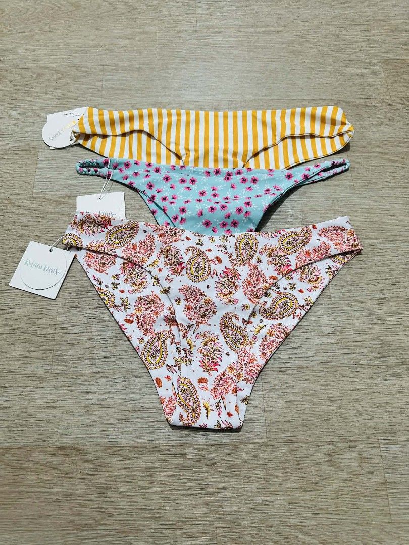 (L) BUNDLE! KULANI KINIS Bikini Bottoms (Category: Bikinis & Swimsuits) located in Cainta. Submitted by sunnyfloshop (Listing ID 1422228333, Image 1). Description: 3pcs for ₱299 🍃Brandnew 🍃Large.