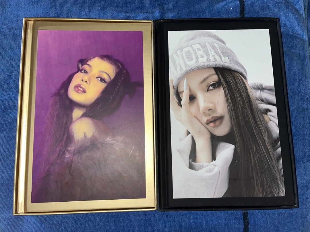 Lalisa Album (Category: K-Wave Merchandise) located in Manila. Submitted by k4tee (Listing ID 1422166410, Image 2). Description: - Lalisa Album featuring Lisa from Blackpink. - Includes: Photobook, lyrics sheet, and other inclusions. - Available Versions: Gold and Black..