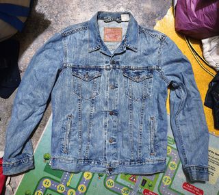 Veste En Denim Levi's Années 90 - Modèle 527 Bouton - Taille L - Fabriqué Aux USA - Occasion En Parfait état