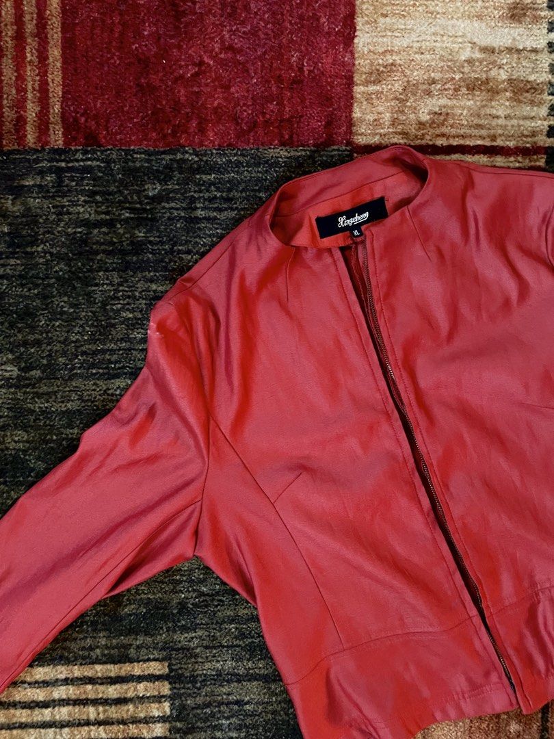 Lupine Red Leather Jacket (Category: Coats, Jackets and Outerwear) located in Manila. Submitted by theoleon (Listing ID 1422143046, Image 2). Description: 🔴PLEASE READ🔴 - Minimum of 500 php to check out - Last price posted already - Can no longer provide when worn photos (Busy sched, please just refer to the photos and specifications given) - Can no longer answer queries as well about its measurements. SPECIFICATIONS:.