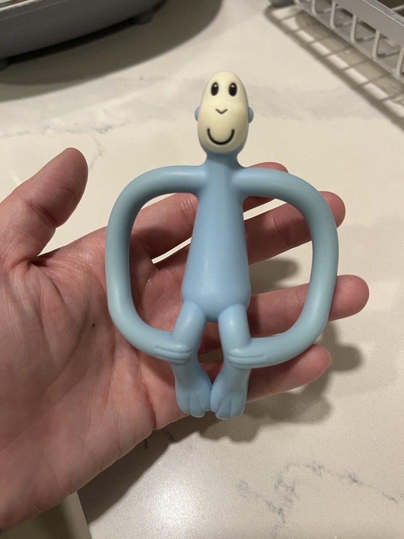 Matchstick Monkey Teether (Category: Infant Playtime) located in Quezon City. Submitted by saleinqc (Listing ID 1422220104, Image 1). Description: - Matchstick Monkey teether for teething babies. - Features antimicrobial technology. - Textured back for gum soothing. - Easy for little hands to grip. - Made of soft, flexible silicone. -last photo for reference of original price.