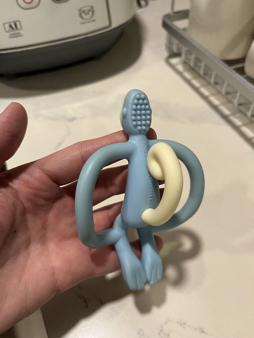 Matchstick Monkey Teether (Category: Infant Playtime) located in Quezon City. Submitted by saleinqc (Listing ID 1422220104, Image 2). Description: - Matchstick Monkey teether for teething babies. - Features antimicrobial technology. - Textured back for gum soothing. - Easy for little hands to grip. - Made of soft, flexible silicone. -last photo for reference of original price.