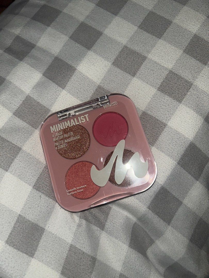 Miniso Eyeshadow Pallete (Category: Makeup) located in Las Pinas. Submitted by ameothings (Listing ID 1422126335, Image 3). Description: Never used rfs: switching to high end makeup dm if interested! last price posted.