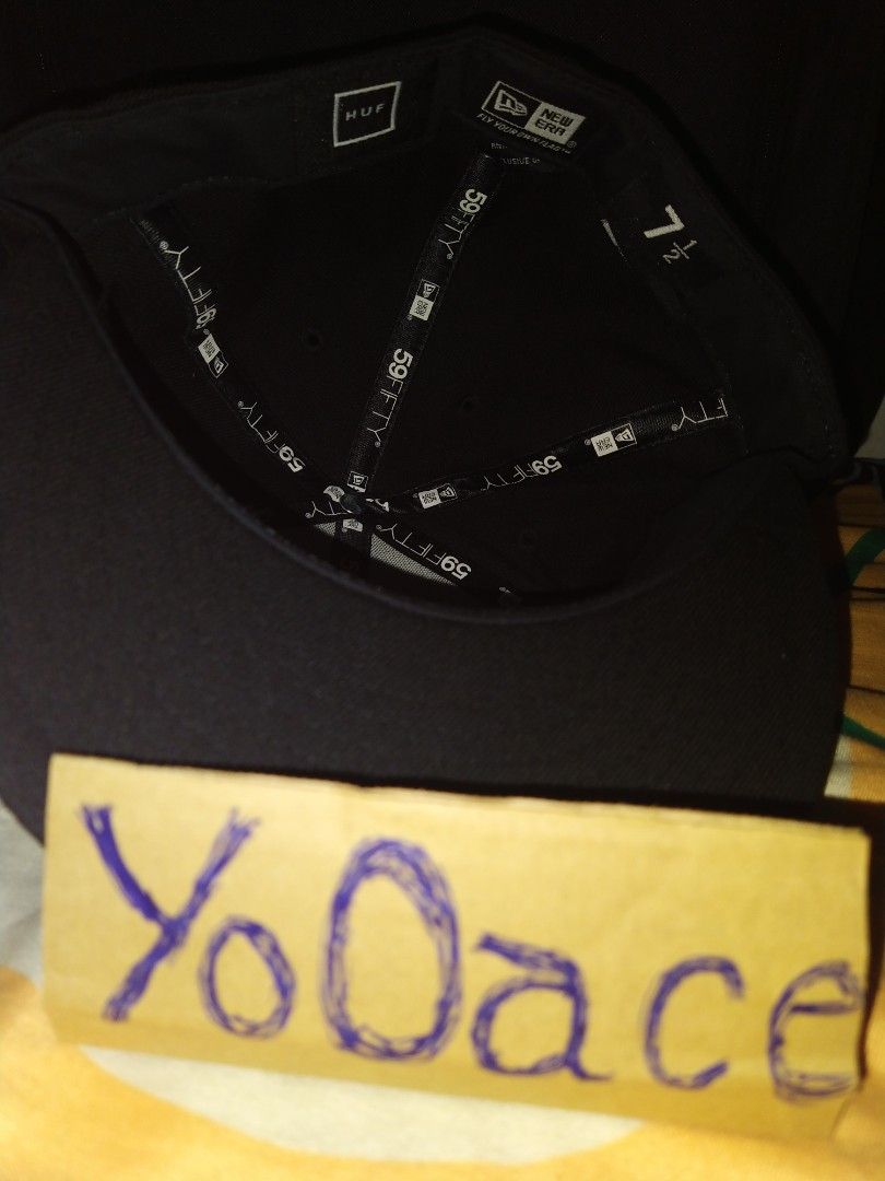 New Era X HUF 59fifty (Category: Caps & Hats) located in Manila. Submitted by Buster_ace (Listing ID 1422125152, Image 2). Description: New Era X HUF 59fifty Size 7 1/2 Brandnew but no hangtags.