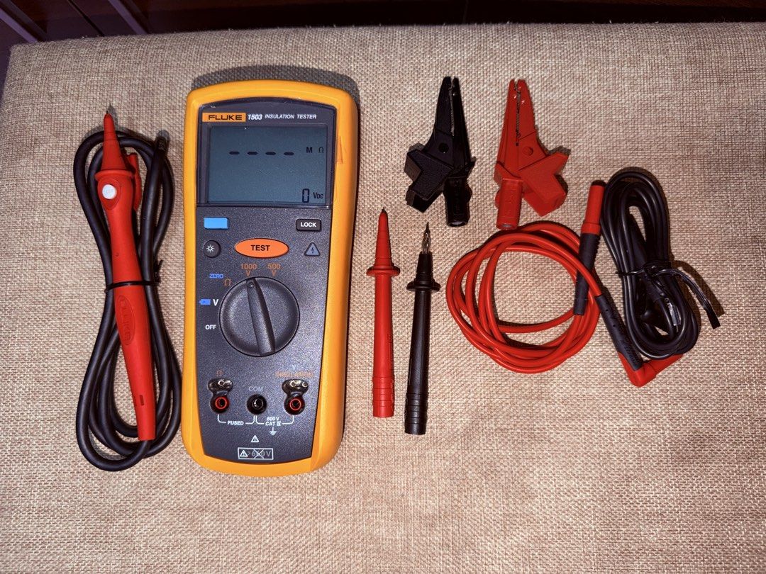 Original Fluke 1503 insulation tester (Category: Looking For) located in Iloilo. Submitted by curvy09 (Listing ID 1422226303, Image 2). Description: Original insulation tester. Like Brand new and used once. But without box. Legit item. You can check the item. .