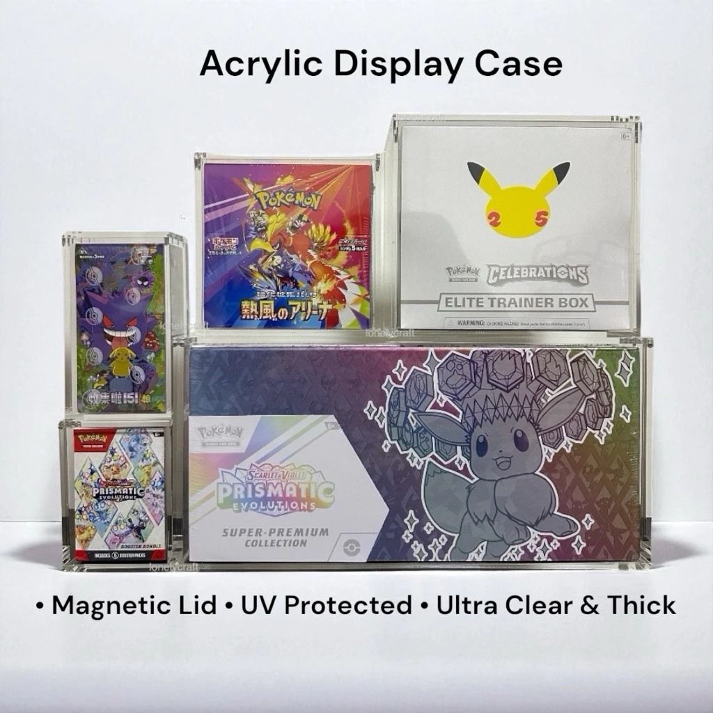 Pokemon Acrylic Display Case, Hobbies & Toys, Toys & Games on Carousell