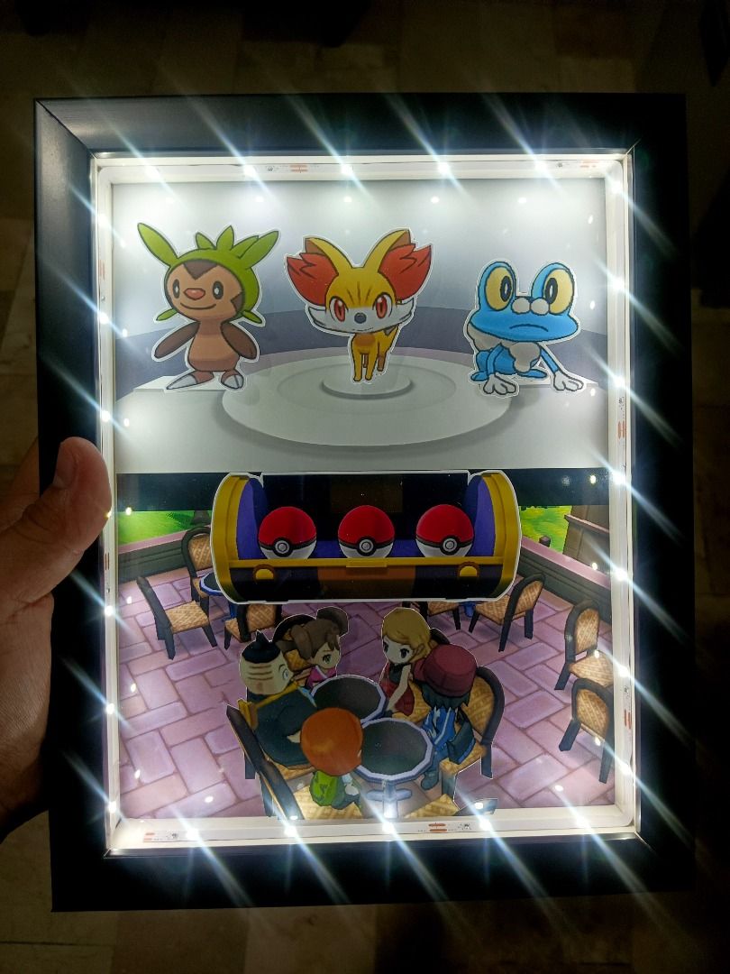 Pokemon Generation 6 (X & Y) Video Game Shadow Box, Video Gaming, Video ...