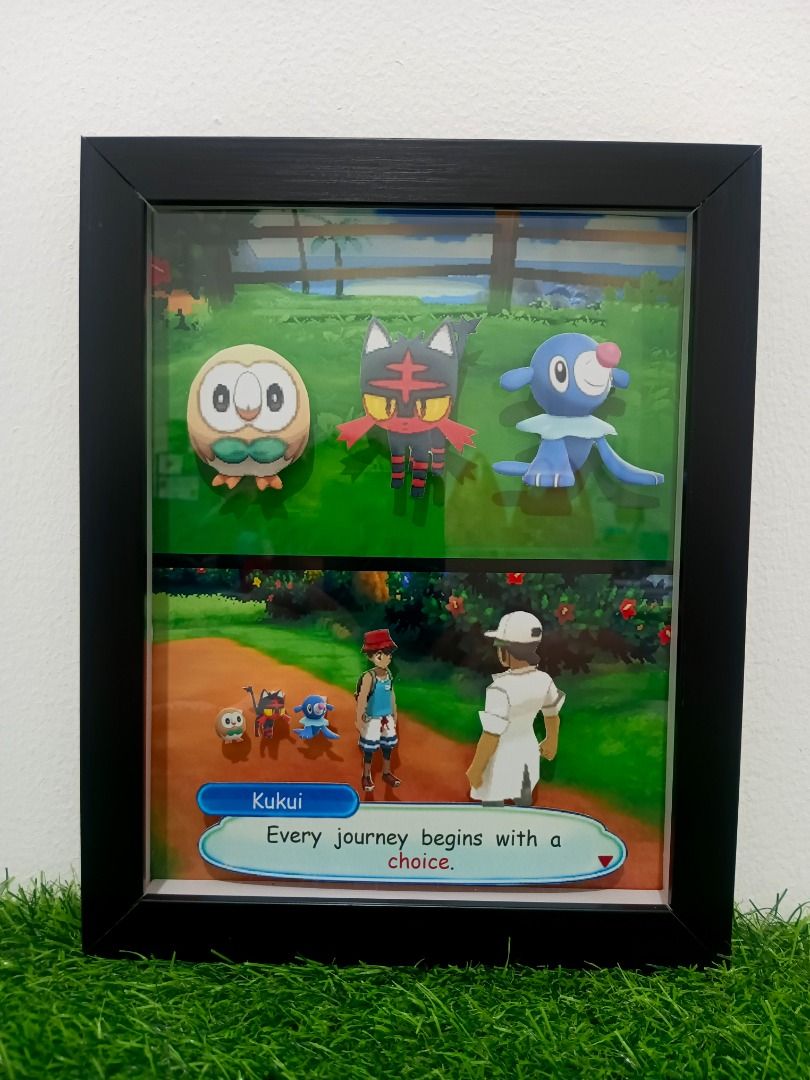Pokemon Generation 7 (Ultra Sun & Ultra Moon) Video Game Shadow Box ...