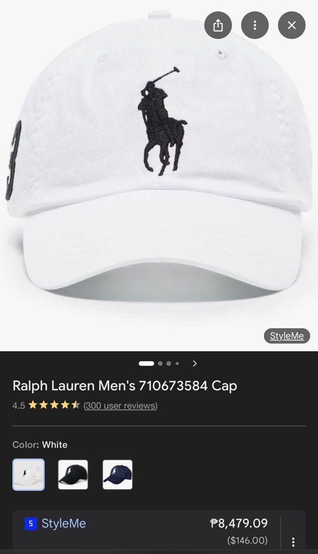 POLO RALPH LAUREN BIG LOGO| White Cap (Category: Caps & Hats) located in Taguig. Submitted by brandedandqualityitemsph (Listing ID 1422153541, Image 2). Description: 🔺️READING IS ESSENTIAL, THANK YOU🔺️ 💯AUTHENTICITY GUARANTEED💯 🔥SUPER SALE🔥 RALPH LAUREN BIG LOGO DAD HAT BRAND NEW WITH TAG Bought in Indonesia White in color Blue Logo and 3 Embroidered Big Logo Polo - Front - not printed or rubberized Embroidered number 3 - Side - not printed