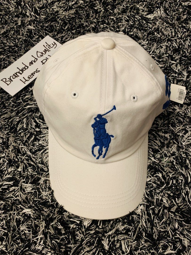 POLO RALPH LAUREN BIG LOGO| White Cap (Category: Caps & Hats) located in Taguig. Submitted by brandedandqualityitemsph (Listing ID 1422153541, Image 1). Description: 🔺️READING IS ESSENTIAL, THANK YOU🔺️ 💯AUTHENTICITY GUARANTEED💯 🔥SUPER SALE🔥 RALPH LAUREN BIG LOGO DAD HAT BRAND NEW WITH TAG Bought in Indonesia White in color Blue Logo and 3 Embroidered Big Logo Polo - Front - not printed or rubberized Embroidered number 3 - Side - not printed