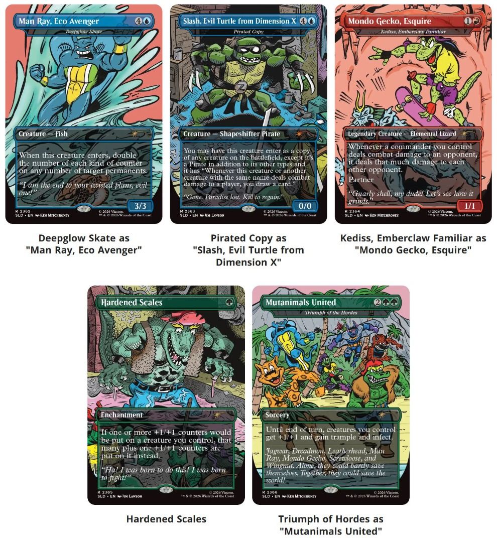 PREORDER/HTB Secret Lair x Teenage Mutant Ninja Turtles: The Mighty ...