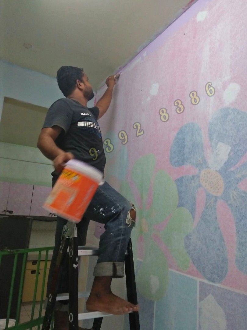 Room painting service, 3-5 room flat painting, hdb/bto/condo/landed ...