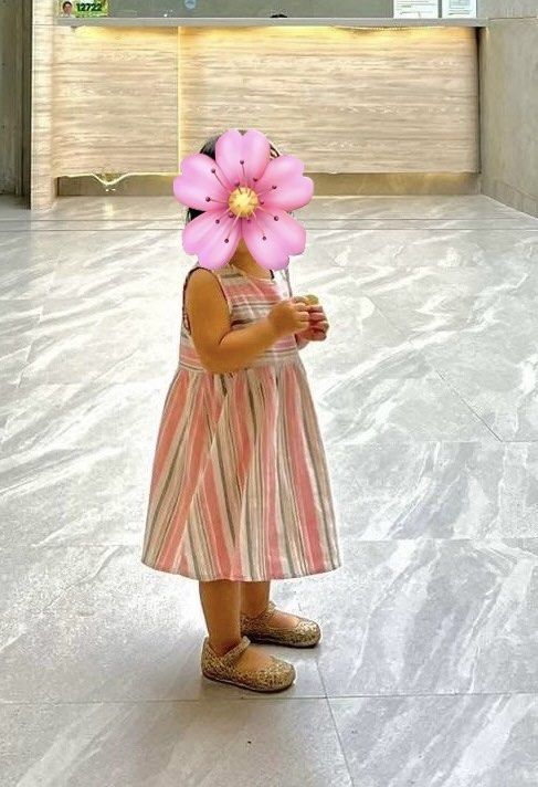 Shein Striped Dress 18-24M (Category: Babies & Kids Fashion) located in Cavite. Submitted by decluttererminer (Listing ID 1421740228, Image 3). Description: - Shein sleeveless dress - Striped pattern: pink, white, and olive green - Features a round neckline - Back zipper closure - Size: 18-24 months - Lightweight fabric - perfect for warm weather - First owner (my baby girl) - Last price posted - Washed - Mode of payment: GCash/BPI - Mode of deli
