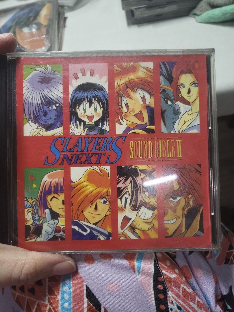 Slayers Next Sound Bible II CD (Category: CDs & DVDs) located in Caloocan City. Submitted by lynette1977 (Listing ID 1422084095, Image 1). Description: - Original Slayers Next Sound Bible II CD - Features soundtrack from the anime series - Includes karaoke versions - CD case has wear and tear.