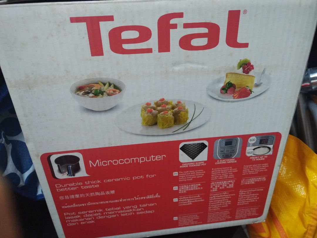 Tefal Microcomputer Rice Cooker RK1066, TV & Home Appliances, Kitchen ...