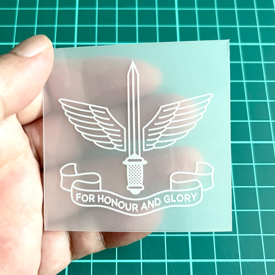 Transparent Stickers : Commando logo / insignia . 65 x 65 mm ., Hobbies ...