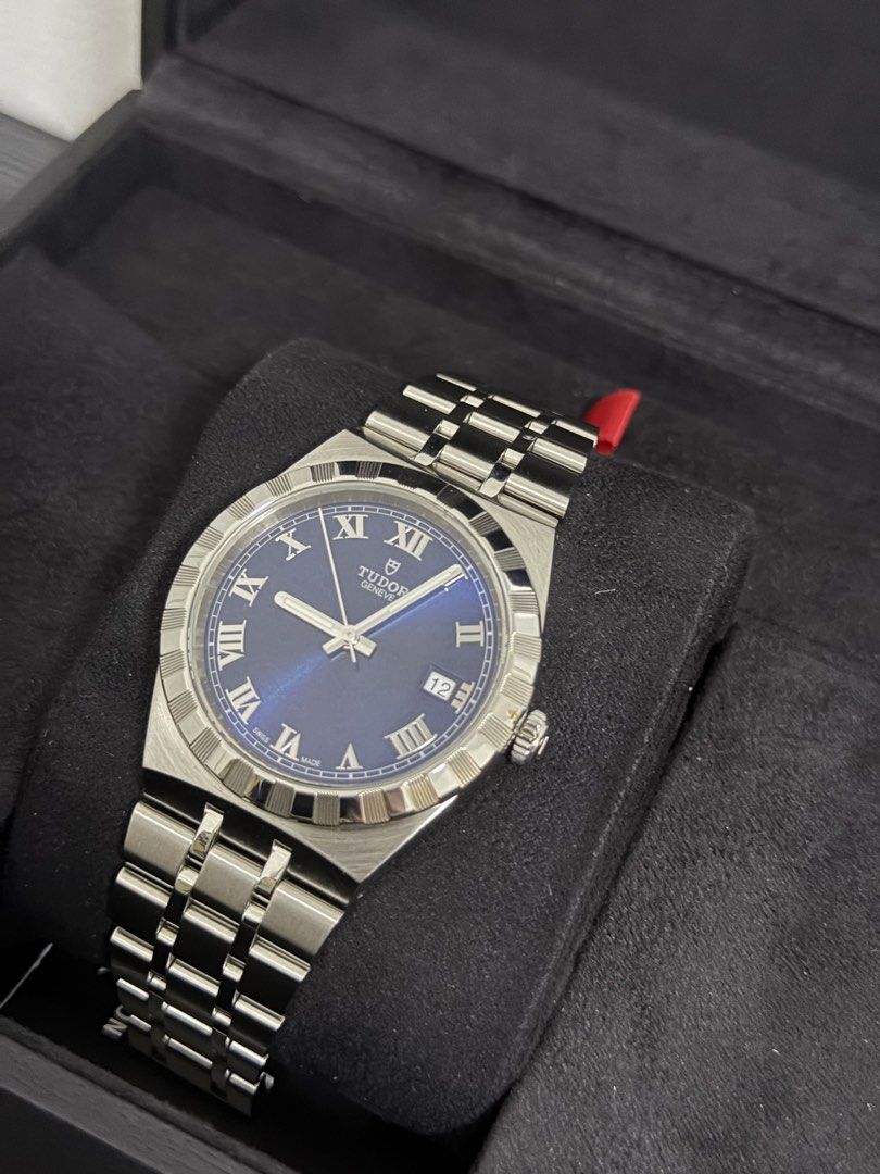 Tudor Royal Blue Dial (Category: Luxury Watches) located in Manila. Submitted by rhyswatchphil (Listing ID 1422191375, Image 2). Description: Tudor Royal Blue 38 28500 Year 2024 Full set Condition 9.8/10 San Juan City/New Manila QC On hand Other watches available 115,000 .