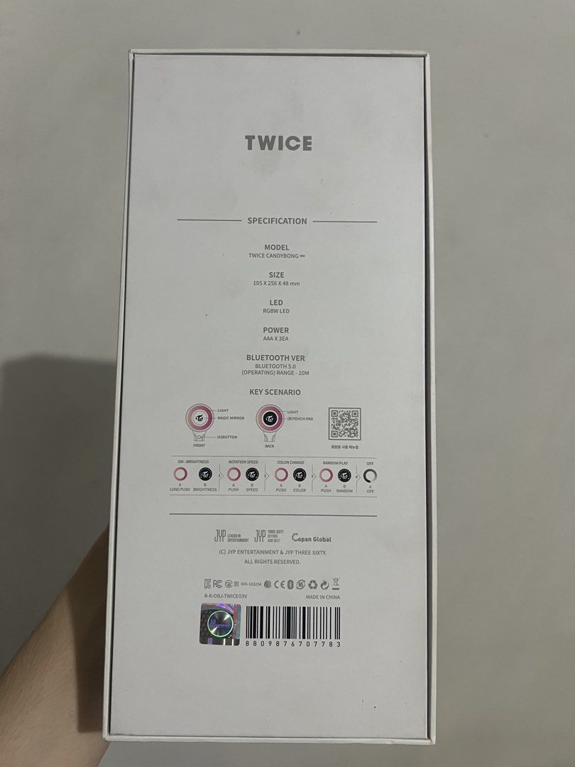 TWICE Candybong ∞ Lightstick version 3 (Category: K-Wave Merchandise) located in Quezon City. Submitted by xsayel (Listing ID 1422089085, Image 2). Description: Twice lightstick version 3 unsealed no issues mint condition, complete inclusions Last price posted !!! can JNT weekdends Lalamove weekdays Loc Del Monte QC .