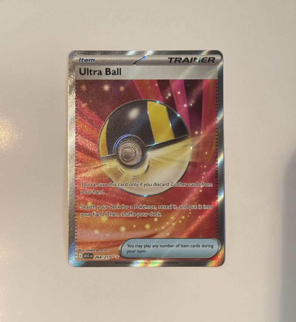 Ultra Ball Ruby Ultra Ball Full Art Ascended Heroes, Hobbies & Toys, Toys & Games on ...