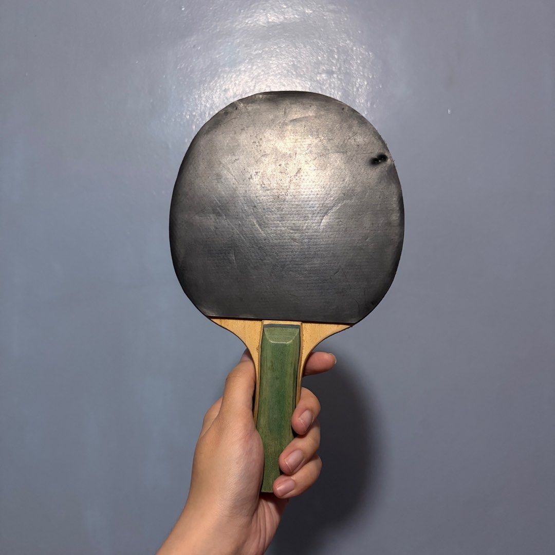 Used Table Tennis Paddle/Racket (Category: Racket and Ball Sports) located in Quezon City. Submitted by savespaces (Listing ID 1422211312, Image 3). Description: Used Table Tennis Paddle / Racket • used for one semester in PE • has flaws • not a pair, balls not included • rfs: not used anymore.