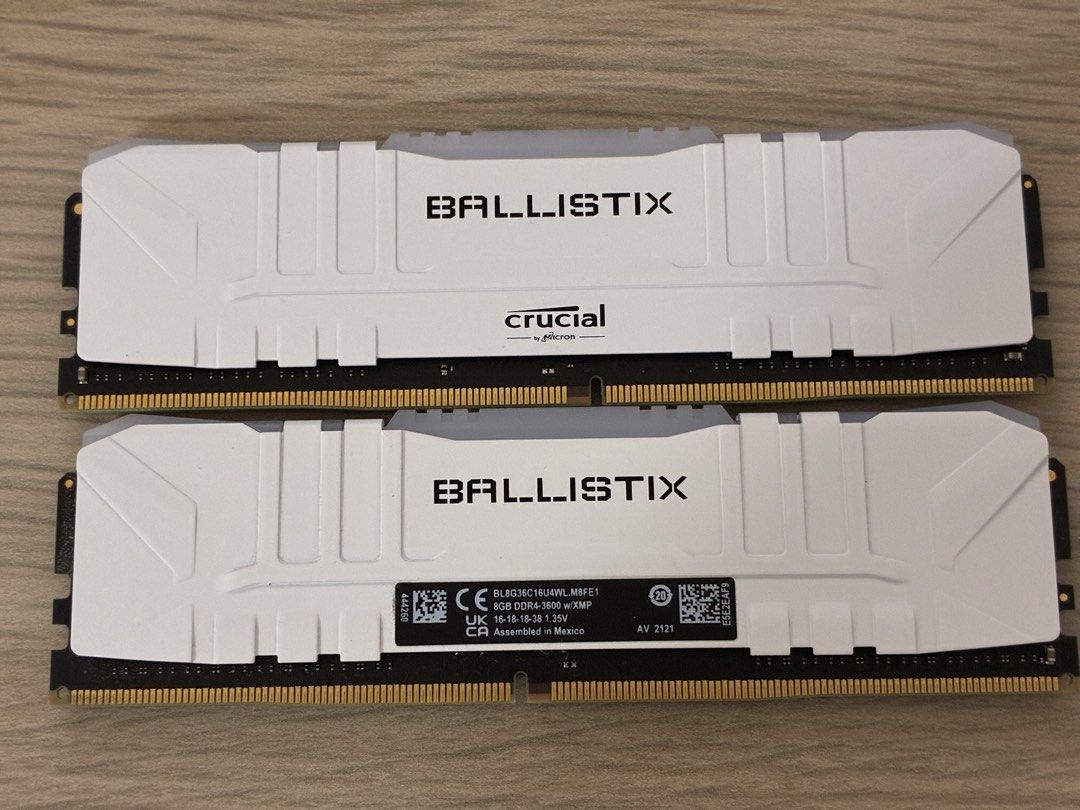 Premium Klevv/g.skill/Crucial Ballistix 16/32GB DDR4 RAM 3600MHz (or above) Kits (Category: Computer Parts) located in Singapore. Submitted by pcbro.sg (Listing ID 1422161343, Image 2). Description: All RAM kits here are very very fast, multiple units available. 1. KLEVV BOLT XR 16GB (2X8GB) DDR4 CL19/4000MHz [$165] KD48GUA60-40B190C 2. CRUCIAL BALLISTIX 16GB (2X8GB) DDR4 CL16/3600MHz [$150] BL8G36C16U4WL.M8FE1 3. GSKILL TRIDENT Z NEO 32GB (2X16G