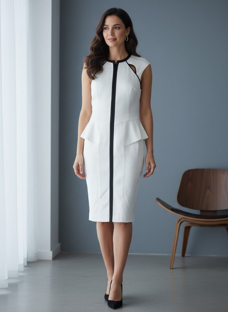 White CUE vintage dress size 12 (Category: Women's Clothes) located in Melbourne. Submitted by kerriscull39310 (Listing ID 1422112814, Image 1). Description: stunning vintage white CUE dress with black zip size 12 it's a show stopper.