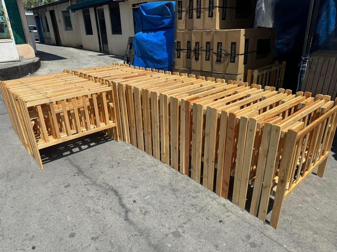 Wooden Baby Crib (Category: Cots & Cribs) located in Pasig City. Submitted by gammad_05 (Listing ID 1422125988, Image 3). Description: - Wooden baby crib - Made of sturdy wood - Classic design - Slatted base and sides for ventilation - Safe and comfortable - Multiple units available.