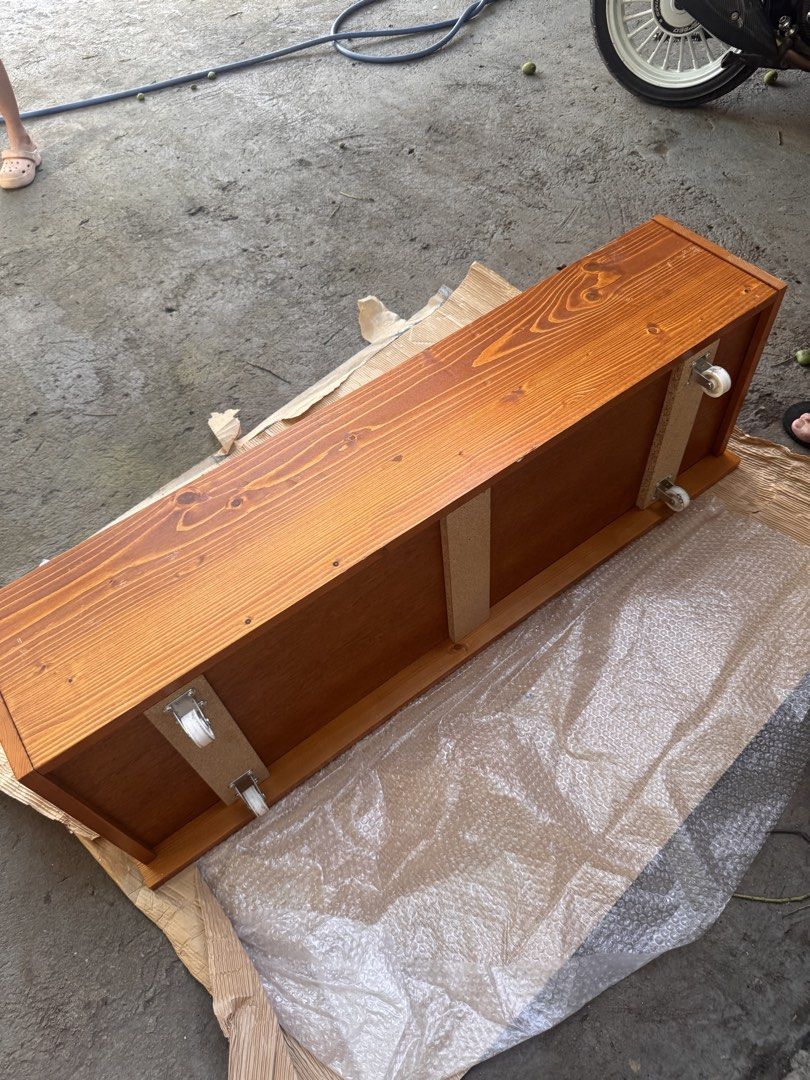Solid wood Storage Box with Wheels… under bed drawer (Category: Storage Boxes & Baskets) located in Antipolo. Submitted by mdgco (Listing ID 1422176935, Image 2). Description: Solid wood storage with wheels. Easy to assemble and very sturdy wood! 6 wheels total. 120x40x35 cm Only one.. .