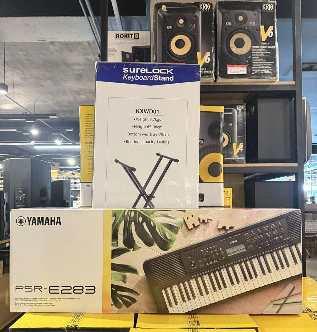 Yamaha PSR-E283 (Category: Musical Instruments) located in Manila. Submitted by ctfdbengg (Listing ID 1422101848, Image 1). Description: FOR SALE: Yamaha PSR-E283 — Condition: Brand New — With SureLock Keyboard Strand.