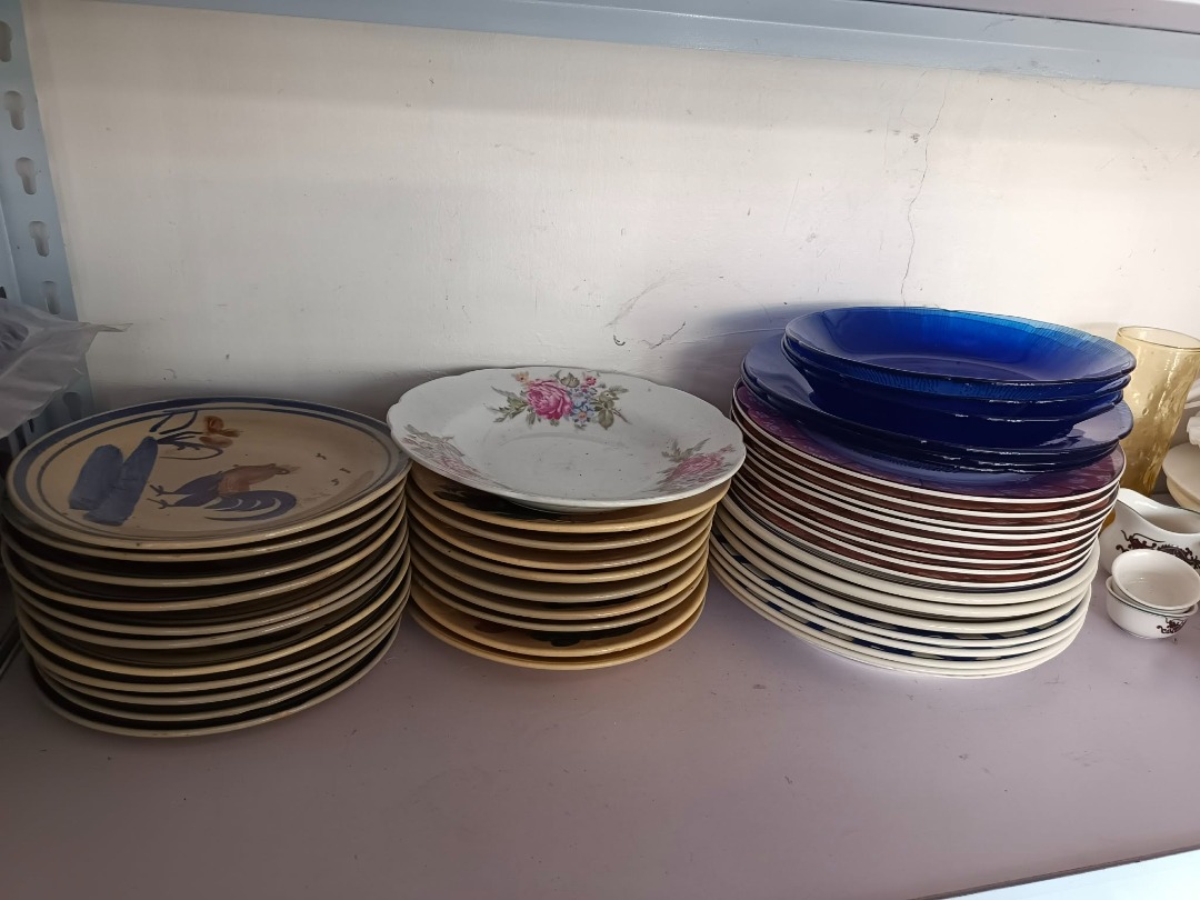 43 PIECES Assorted Plates, TAKE ALL!!!, Furniture & Home Living ...