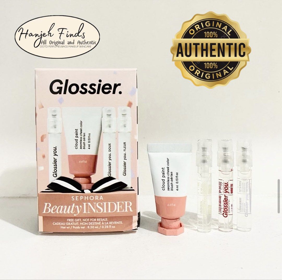 4pc Set Glossier Sephora Beauty Insider Set (Category: Fragrance & Deodorants) located in Quezon City. Submitted by hanjehfinds (Listing ID 1421670808, Image 1). Description: Actual photo posted Brand new never used or tested All items are guaranteed Brand new Authentic and Original Last Price Already! No more haggling! Item located in Novaliches. Shipping via Lalamove/J&T Express Sorry Cant do meetups! YSL Gift with Purchase Dior Lancome Estee O