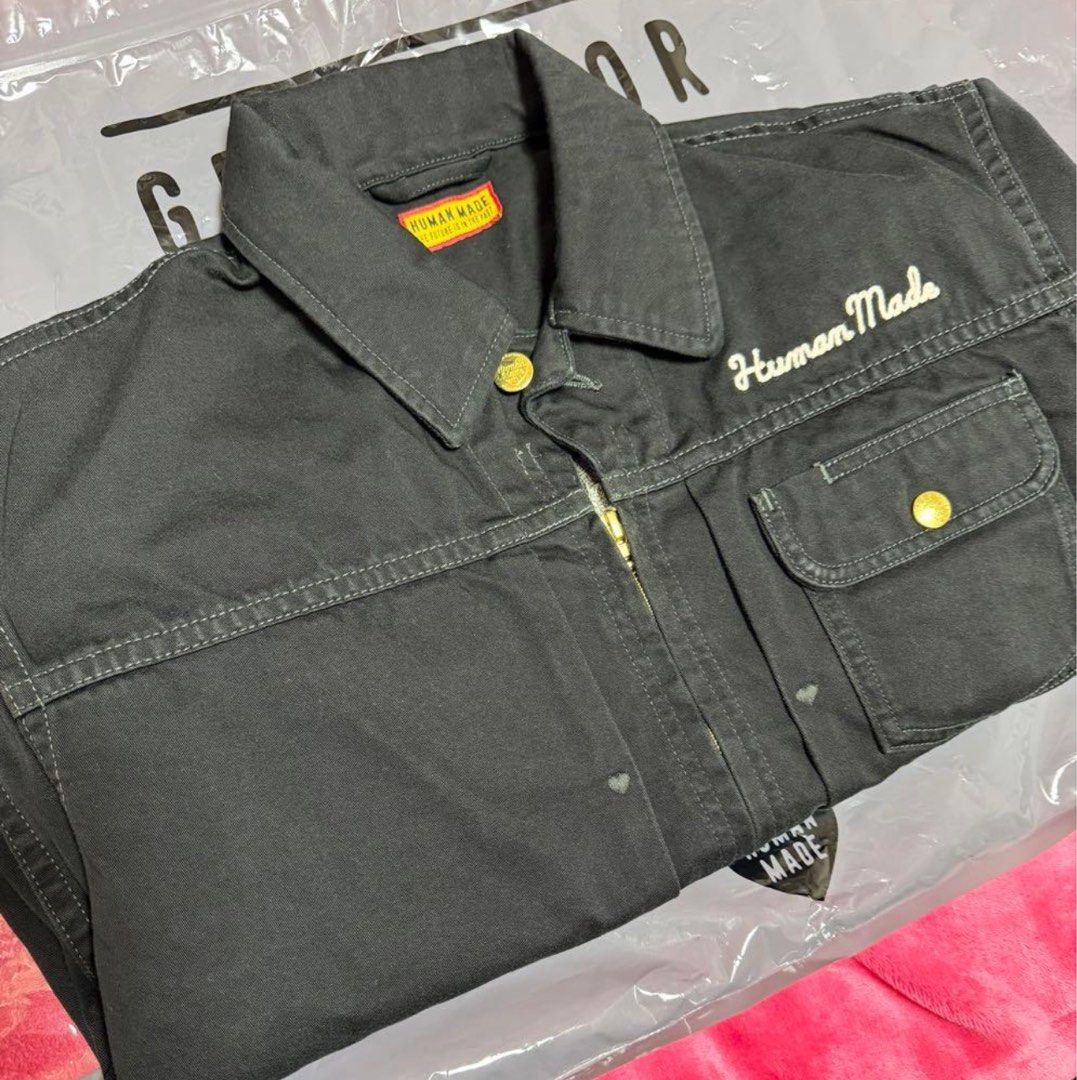 神戶限定Human Made Kobe 開業限定心心啡色Brown Heart Animal Zip Up