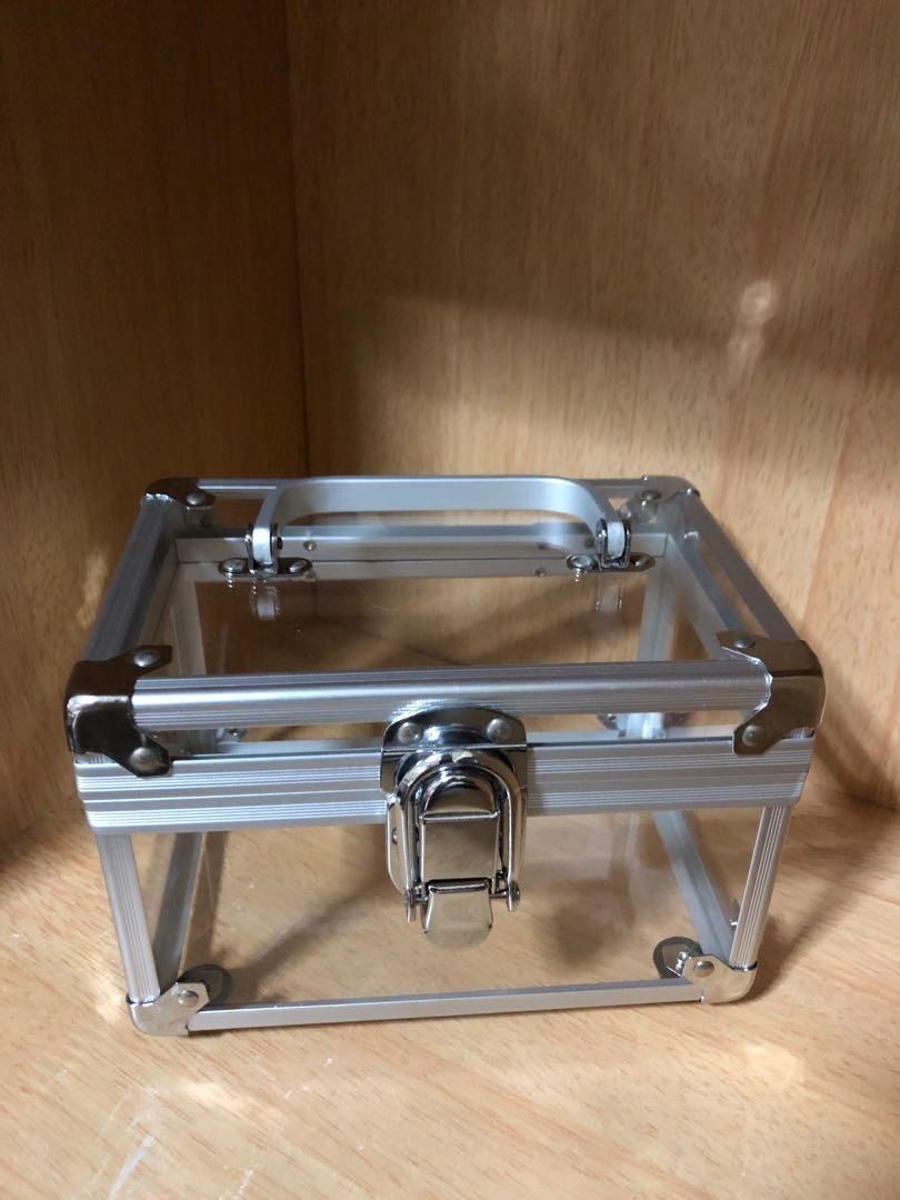 Acrylic Storage Box (Category: Storage Boxes & Baskets) located in Manila. Submitted by summercookie (Listing ID 1422360165, Image 1). Description: Unused stored only 6 3/4" x 4.5" x 4.5".