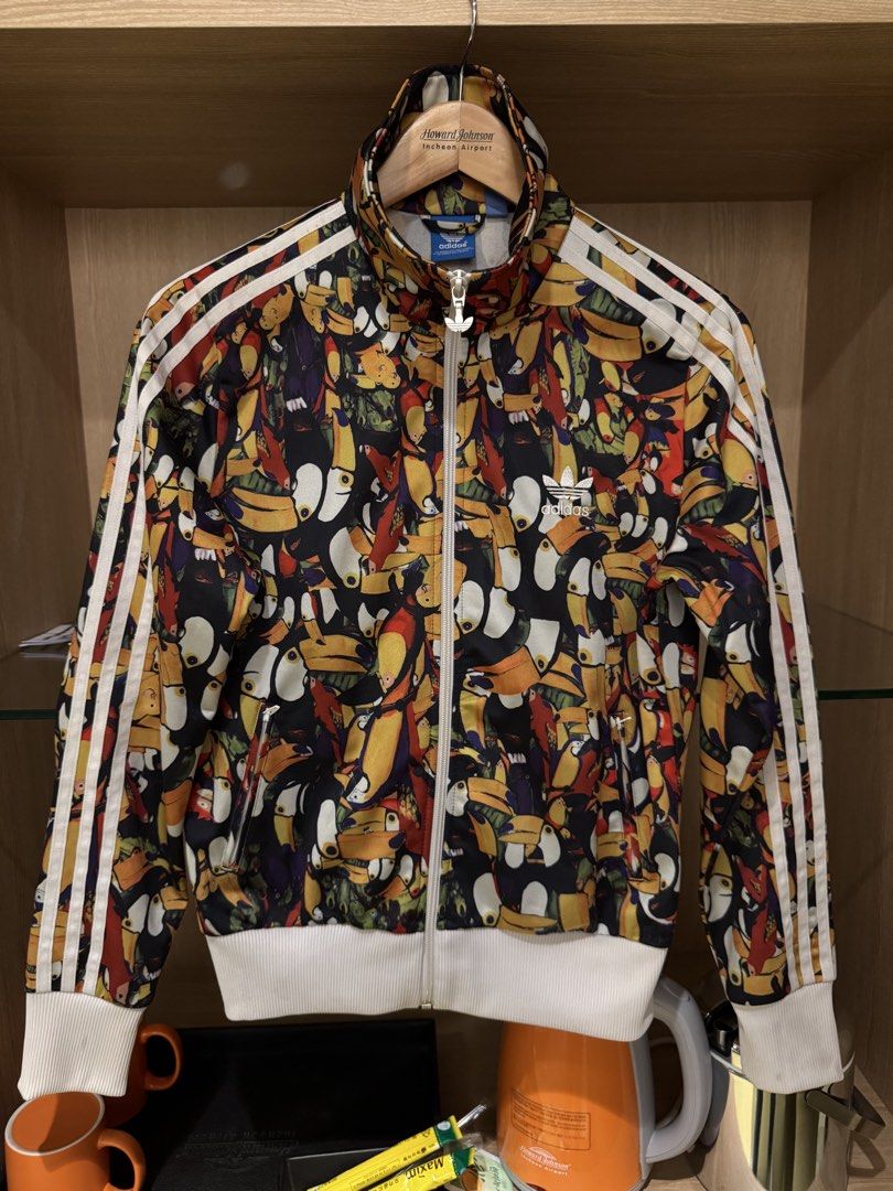 Adidas Toucan Print Track Jacket, Men's Fashion, Coats, Jackets and ...