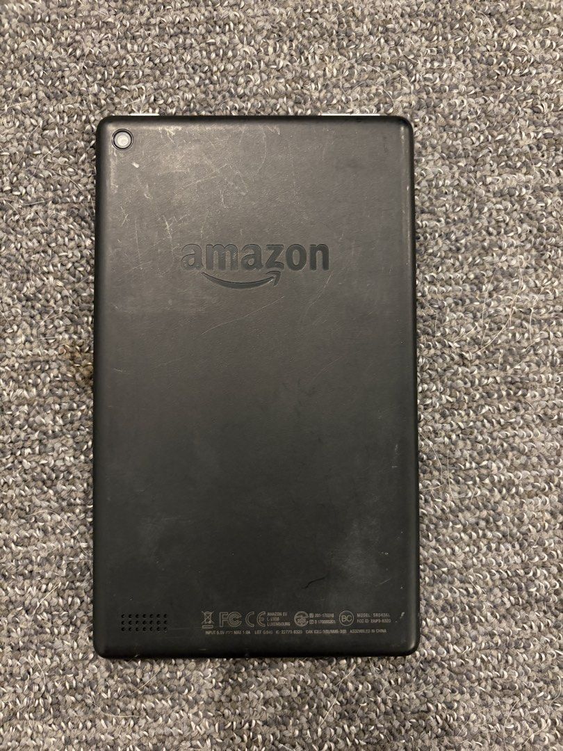 Amazon Kindle Fire Tablet (7th Gen) (Category: Android) located in Taguig. Submitted by veroni93 (Listing ID 1422258178, Image 2). Description: Amazon Kindle Fire 7th Generation Black Signs of use No issue No box No cable (uses micro cable) With SD card, 125GB.