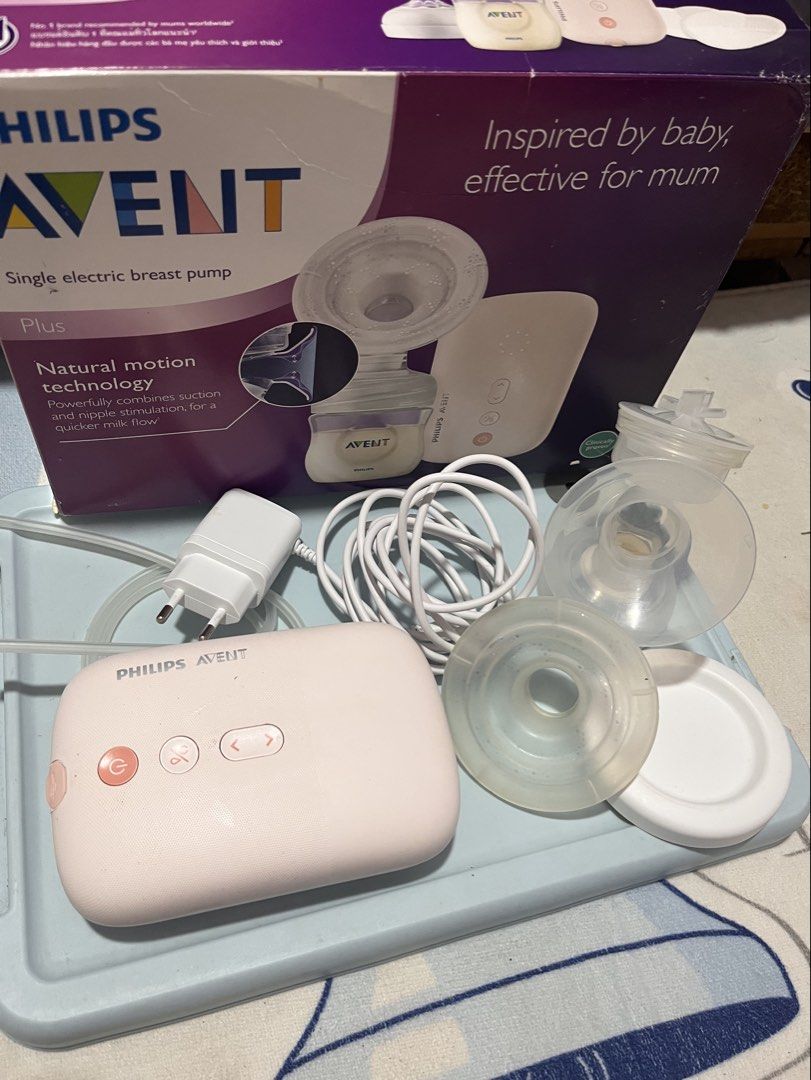 Avent Electric Single Breast Pump (Category: Breastfeeding & Bottle Feeding) located in San Jose del Monte. Submitted by ayezafmb (Listing ID 1422349071, Image 1). Description: Avent Single Electric Breastpump Plus Inclusions: - Complete Set with box - 9-oz milk bottle (free) - Refill cup (free) - Conversion cup (free) - Natural Nipples (brandnew) * Breastpump and accessories almost new. Barely used as my baby prefers to latch directly to me. * B