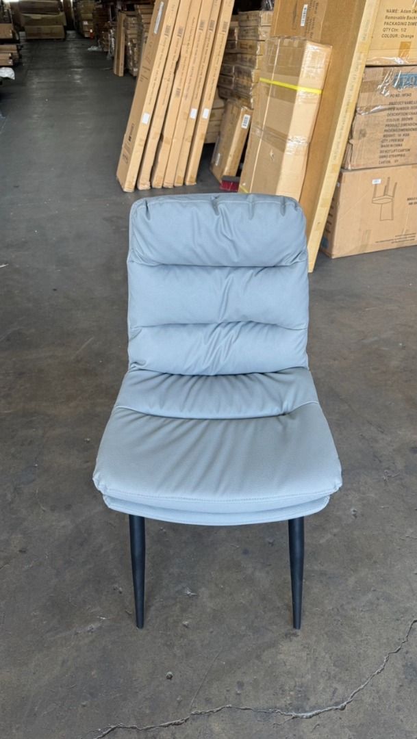Brighton Dining Chair Set of 2 – Grey L-PU Upholstery, Powder-Coated Legs & Modern Comfort Design (Category: Furniture) located in Brisbane. Submitted by priceworth_brisbane (Listing ID 1422271182, Image 1). Description: Elevate your dining space with the Brighton Dining Chair Set, featuring sleek grey L-PU upholstery, supportive cushioning, and sturdy powder-coated legs. Designed for both comfort and durability, this contemporary set adds a soph