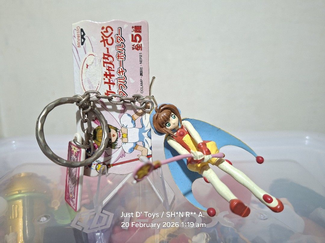 Cardcaptor Sakura Figure Keychain By Banpresto (Category: Character Goods) located in Quezon City. Submitted by just_d_toys_quezon_city (Listing ID 1422377517, Image 1). Description: Cardcaptor Sakura Figure Keychain By Banpresto Php350.00 Location: Cubao, QC (I don't do meetups) MOP: Gcash (Payment First Basis) MOD: J&T Express or Lalamove (shipping/ delivery fee to be shouldered by the buyer) #cardcaptorsakura.