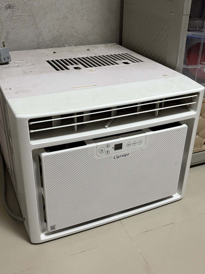 Carrier Aura 0.75HP (Category: Air Conditioning and Heating) located in Quezon City. Submitted by rapsduino25-80075 (Listing ID 1422365280, Image 2). Description: Specifications: Recommended Cooling Area - 10 to 13 sqm Cooling Capacity - 7,150 kJ/hr Power Consumption - 585 Watts Energy Efficiency Ratio - 12.1 kJ/W-hr Sound Level @ Low - 48 dB Width x Height x Depth - 470 × 354 × 524mm Net Weight - 21.5 kg.