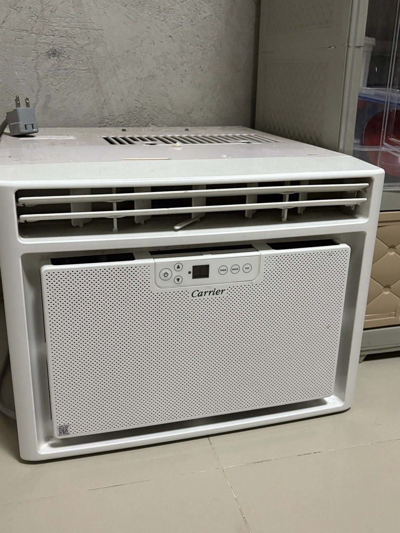 Carrier Aura 0.75HP (Category: Air Conditioning and Heating) located in Quezon City. Submitted by rapsduino25-80075 (Listing ID 1422365280, Image 1). Description: Specifications: Recommended Cooling Area - 10 to 13 sqm Cooling Capacity - 7,150 kJ/hr Power Consumption - 585 Watts Energy Efficiency Ratio - 12.1 kJ/W-hr Sound Level @ Low - 48 dB Width x Height x Depth - 470 × 354 × 524mm Net Weight - 21.5 kg.