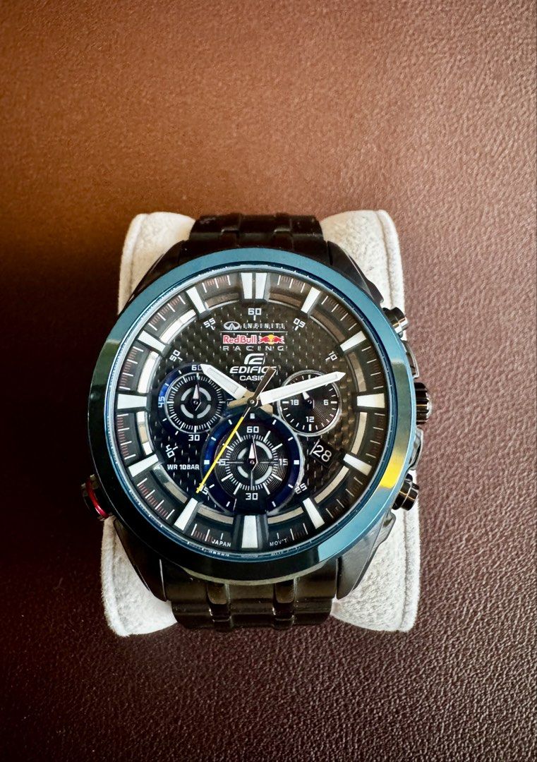 Casio Edifice Infiniti Red Bull racing EFR-537RBK-1A, Men's Fashion ...