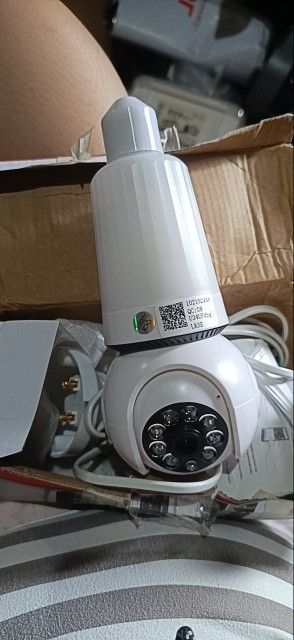 CCTV Dual Cam Outdoor Bulb Camera with Light (Category: Security Systems & CCTV Cameras) located in Manila. Submitted by aringother24058 (Listing ID 1422269211, Image 2). Description: - Outdoor dual-cam CCTV camera - Features a light and speaker - White body with a light bulb design - Rotating head for flexible viewing - Designed for outdoor use - Fast delivery!.