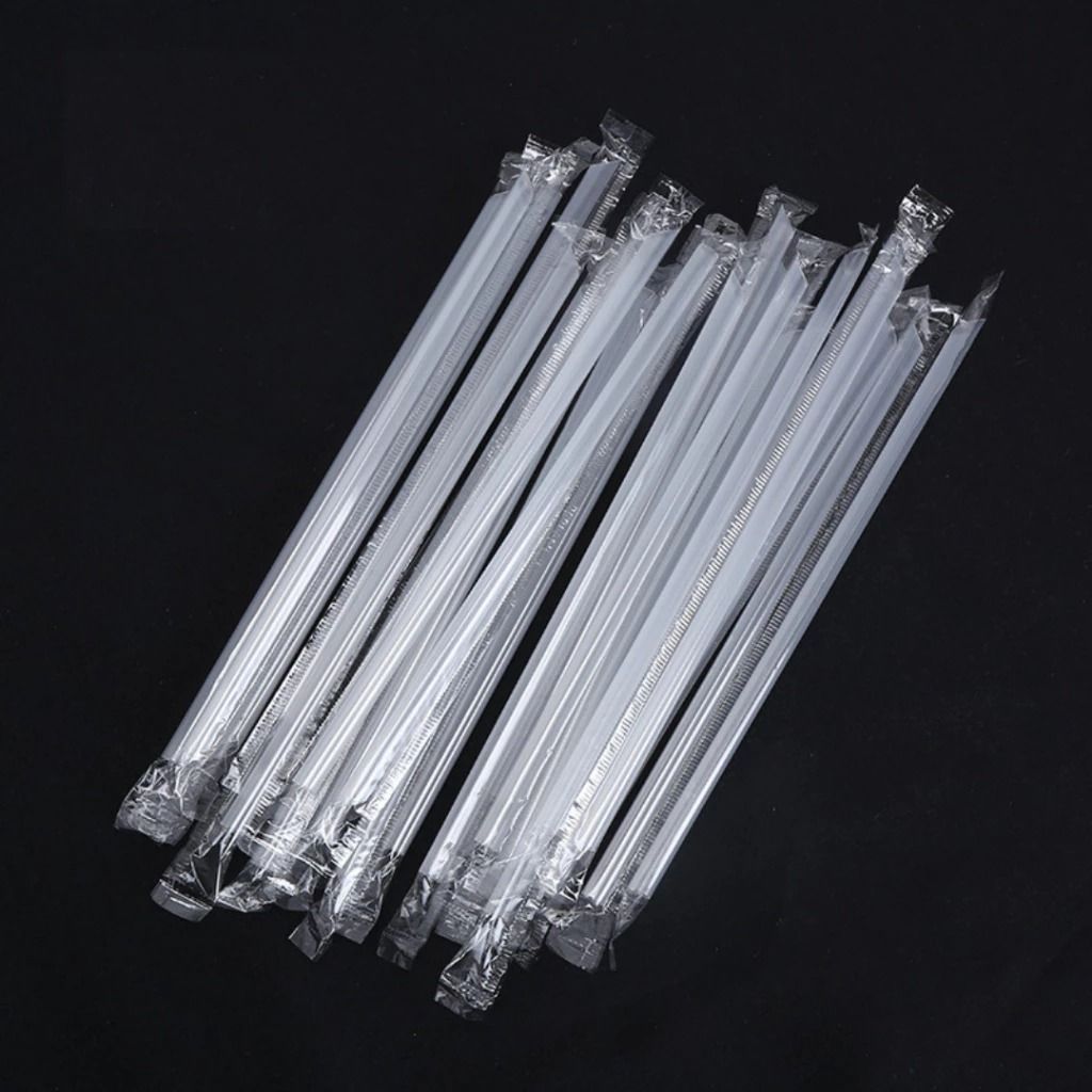 Disposable Plastic Straw for Milktea - 100pcs (Black/Clear) (Category: Coffee & Tea Tableware) located in Caloocan City. Submitted by 3hctrading (Listing ID 1422236580, Image 3). Description: Specifications; • Material: Plastic • Type: Disposable straw • Color: Black / Clear • Quantity: 100 pieces per pack • Use: Cold beverages Features; • Durable disposable plastic straws for milk tea and beverages • Suitable for milktea, smoothies, juice, and c