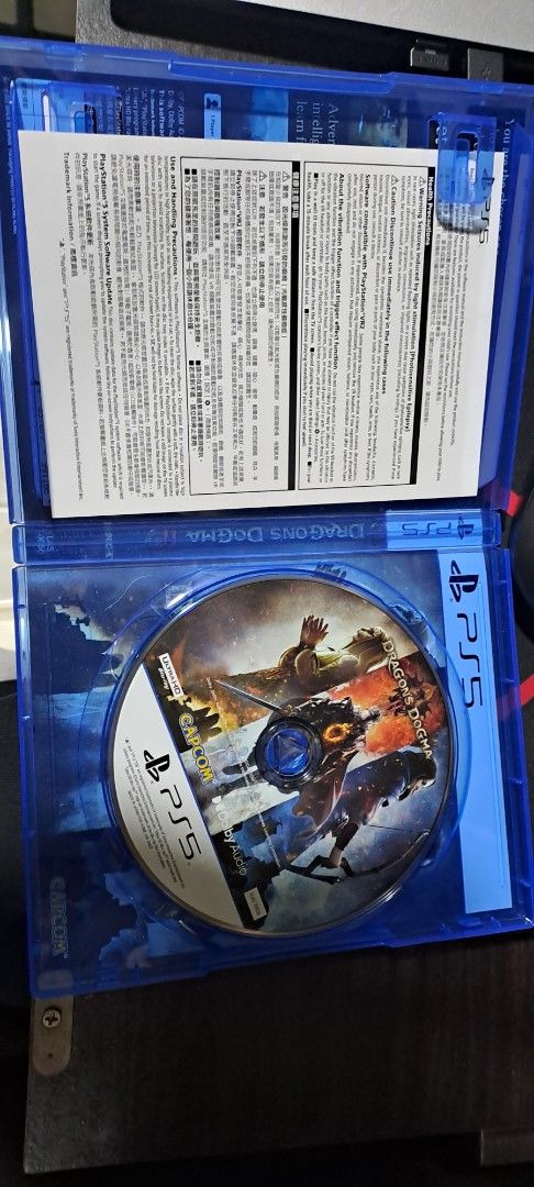 Dragon's Dogma 2 PS5 Game (Category: PlayStation) located in Pasig City. Submitted by jp.jp2 (Listing ID 1422295757, Image 3). Description: Dragon's Dogma 2 for PlayStation 5. The game disc and manual are included. English language. Asia version. 1000php or trade with your ps5 tradables Cod (You shoulder the cost), meetup Arcovia city pasig Contact: 09981808539 No reservations Thanks.
