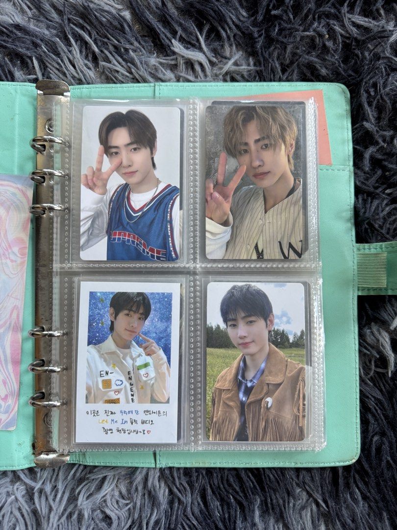 ENHYPEN Sunghoon Photocards (Category: K-Wave Merchandise) located in San Jose del Monte. Submitted by charrzone (Listing ID 1422296604, Image 1). Description: - ENHYPEN Sunghoon photocard collection. - DM me for the prices per card. -Can give discount if bulk buying.