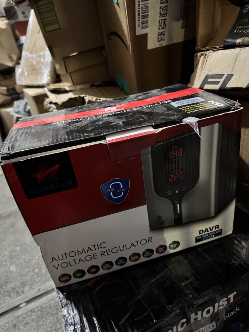Horstar Automatic Voltage Regulator DAVR (Category: Electrical, Adaptors & Sockets) located in Manila. Submitted by mr.barryow (Listing ID 1422240841, Image 1). Description: Function: Converts 110/120V to 220/240V, or vice versa, while stabilizing the output. Power Capacity: Available in various capacities including 3000 watts, suitable for computers, medical equipment, and other appliances. Protection: Designed to protect electronic devices from